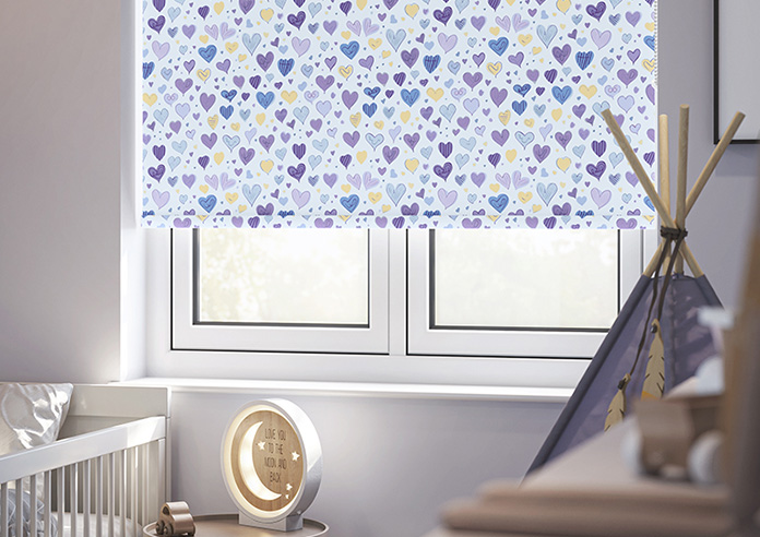 Sweetheart, Purple - Twist&Fit Roller Blind - Image 5